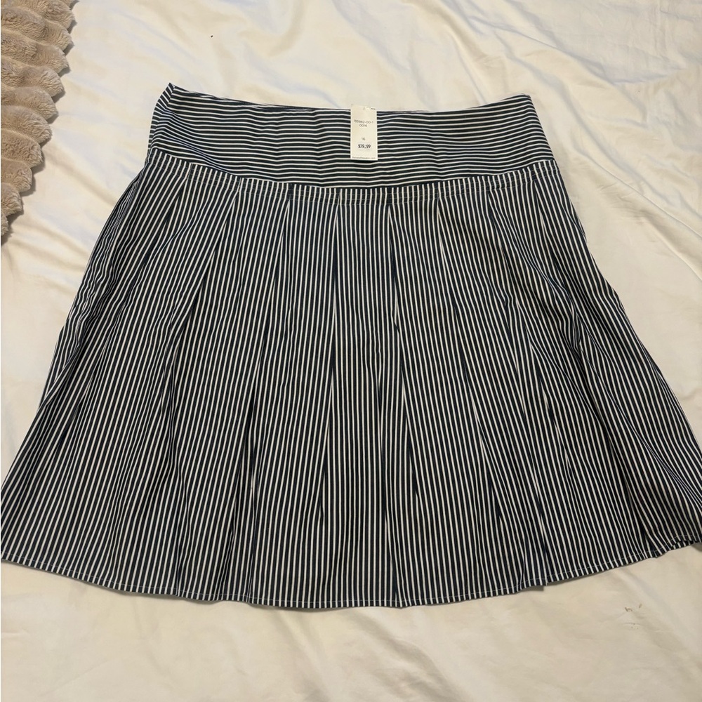 Banana Republic Striped Pleated Skirt Size 16